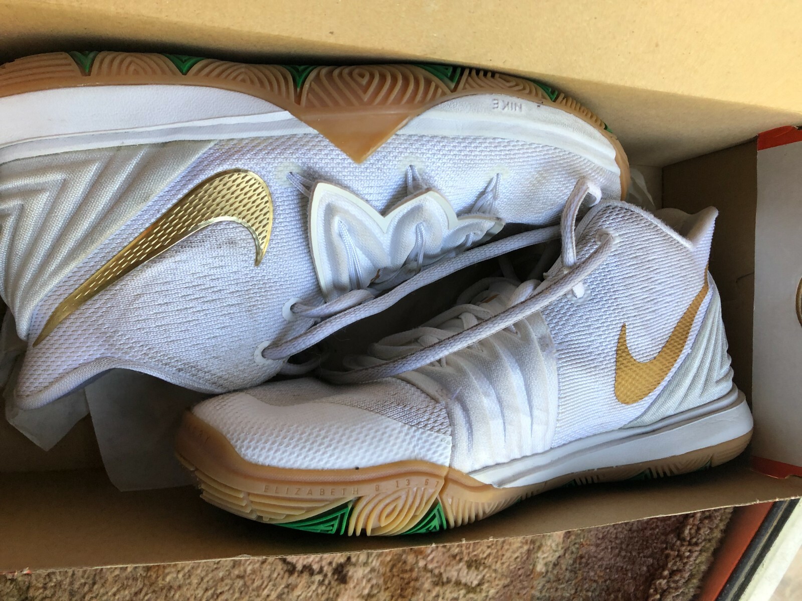 kyrie 5 blanche