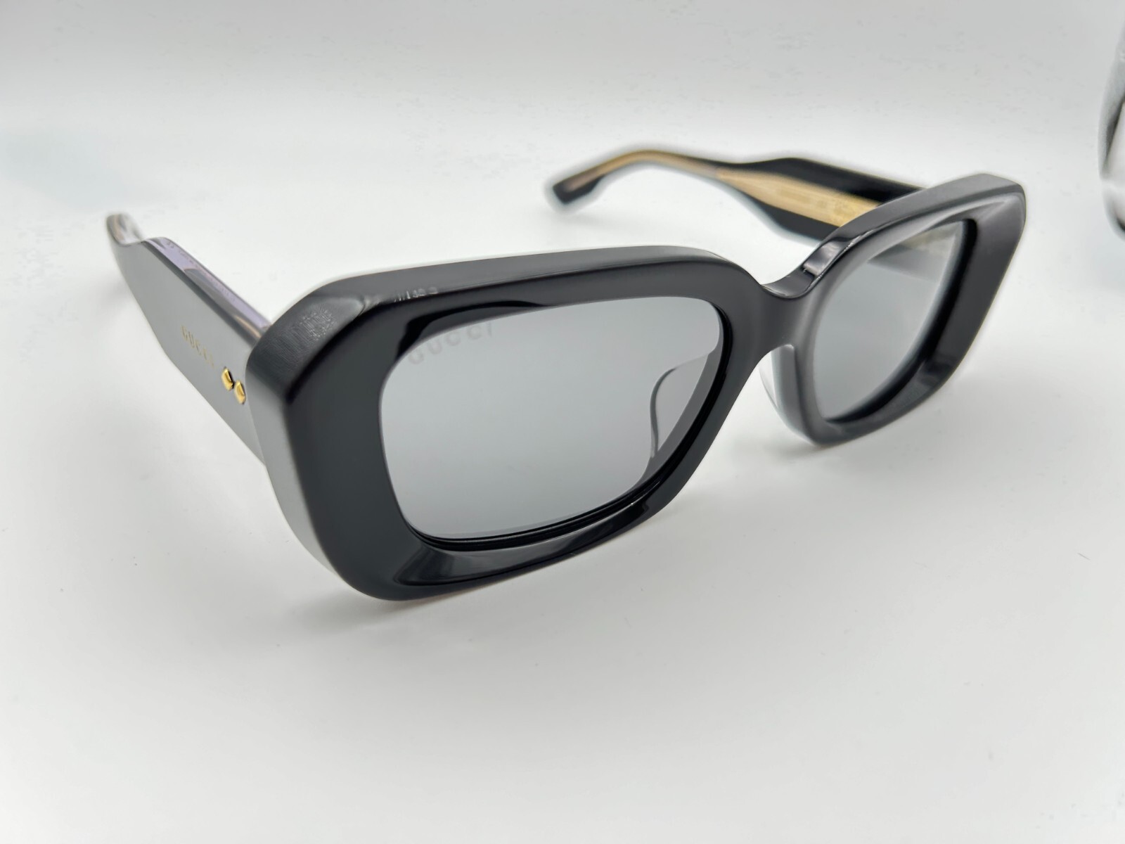 Pre-owned Gucci Sunglasses Gg1531sk 001 Black Gray Grey 54 18 145 W Case