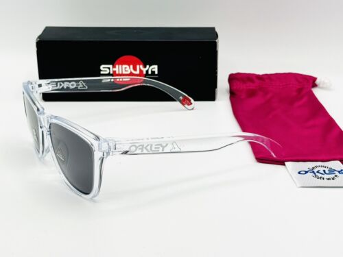 Pre-owned Oakley Frogskins Shibuya Japan Release Clear Sunglasses Prizm Grey Limited In Gray