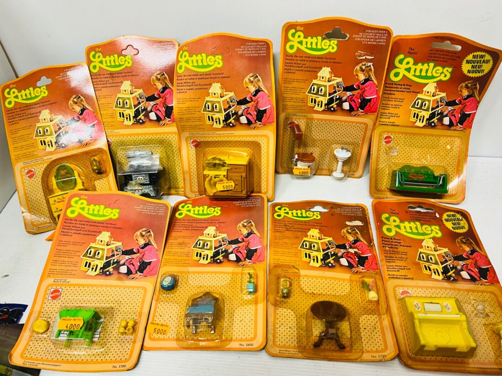 The Littles Mattel Miniatures For Dollhouses Vintage 80s New The Littles Mattel Miniatures For Dollhouses Vintage 80s New
