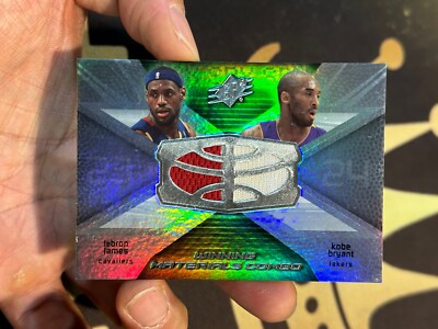 2008-09 UD SPX Winning Materials Combos Lebron James Kobe Bryant SSP