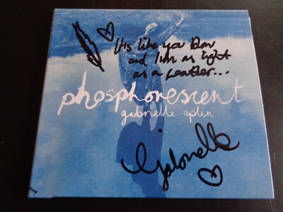 GABRIELLE APLIN PHOSPHORESCENT PERSONALLY SIGNED/AUTOGRAPH CD & LYRICS ..4 DIFF