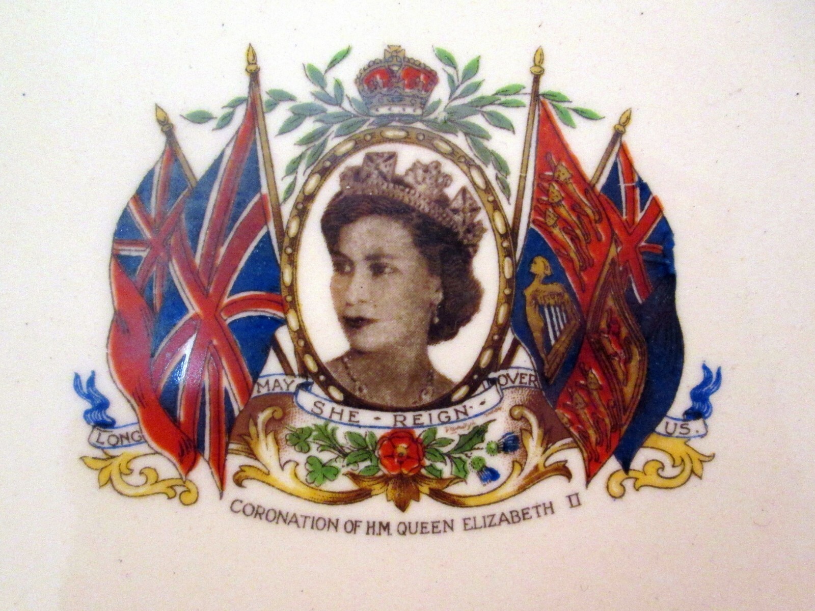 Queen Elizabeth II 1952 Coronation Collector Plate Alfred Meakin msc15