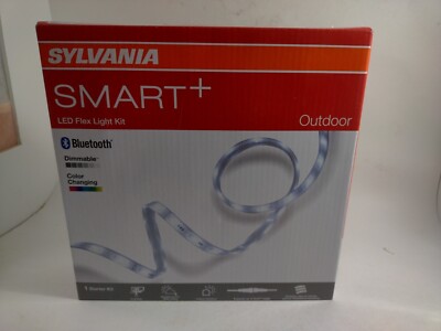 Sylvania Smart 16.4 Ft Bluetooth Mesh LED Flex Light Strip Outdoor Starter Kit 