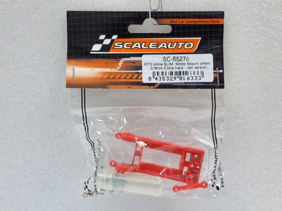 Scaleauto SC-6527c RT3 Inline Slim Motor Mount Extra Hard Red 1:32 Slot Car Part