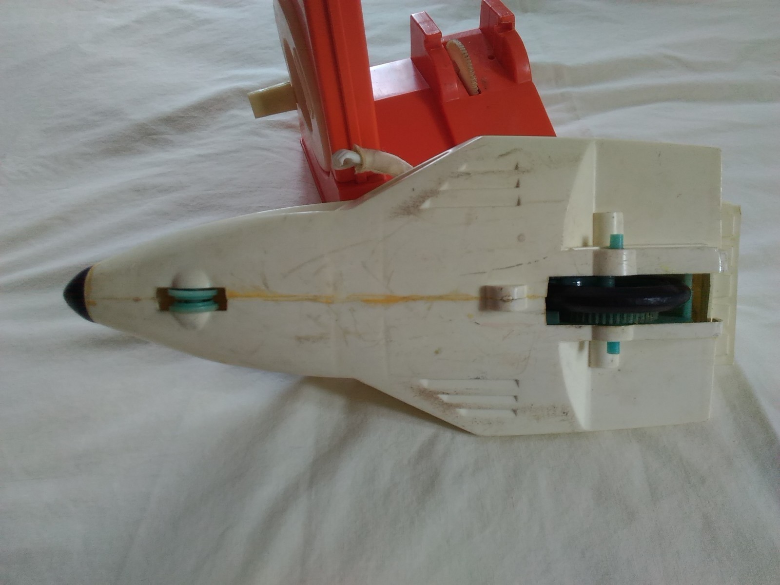 Vintage 1973 Evel Knievel Stunt Sky Cycle with Launcher and Action Figure