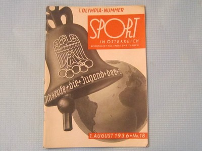 Original XI Olympic Games Berlin 1936 Magazine. EXTREMELY RARE !!!