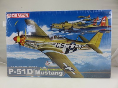 Dragon P-51D MUSTANG Early Production 1/32 Scale Model Kit 3205 Sealed 2008