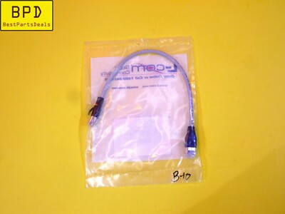 L-COM Shielded Ethernet Patch Cord Cable Cat5e 1Ft RJ45 to RJ45 Grey TRD855SCR-1