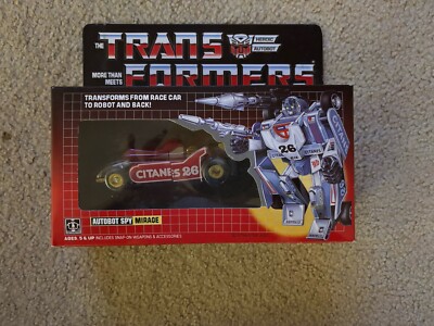 Transformers Red And Gold Mirage G1 KO Reissue Version Rare New Lot #2