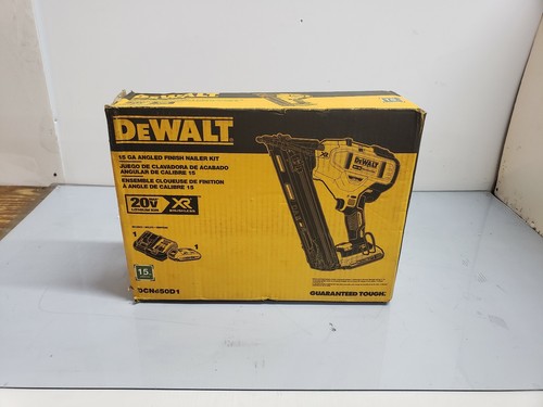 DeWALT DCN650D1 20-Volt MAX XR Brushless 15-GA Cordless Angled Finish Nailer Kit
