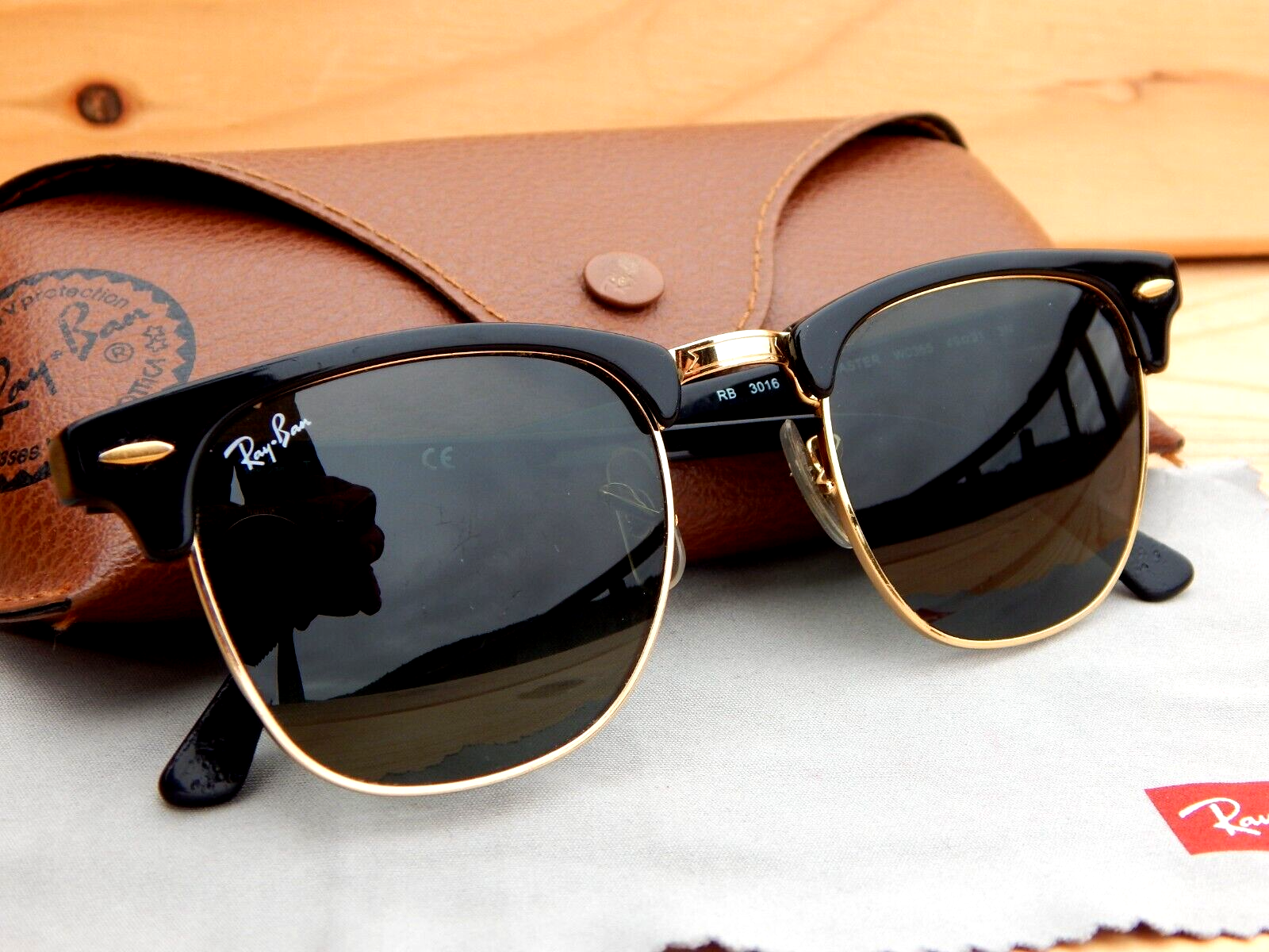 【リオー】レイバン  RB3016 W0365 49□21 Sunglasses Ray-Ban Clubmaster Classic Black RB3016 W0365 49