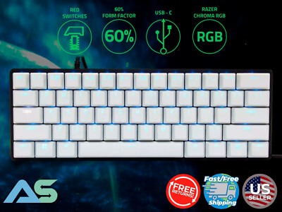Razer Huntsman Mini 60% Wired Gaming Keyboard w Red Optical Switches (RZ03-0339)