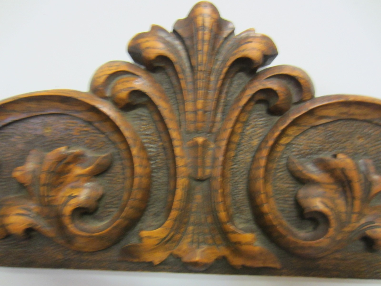 CARVED  PEDIMENT- ANTIQUE