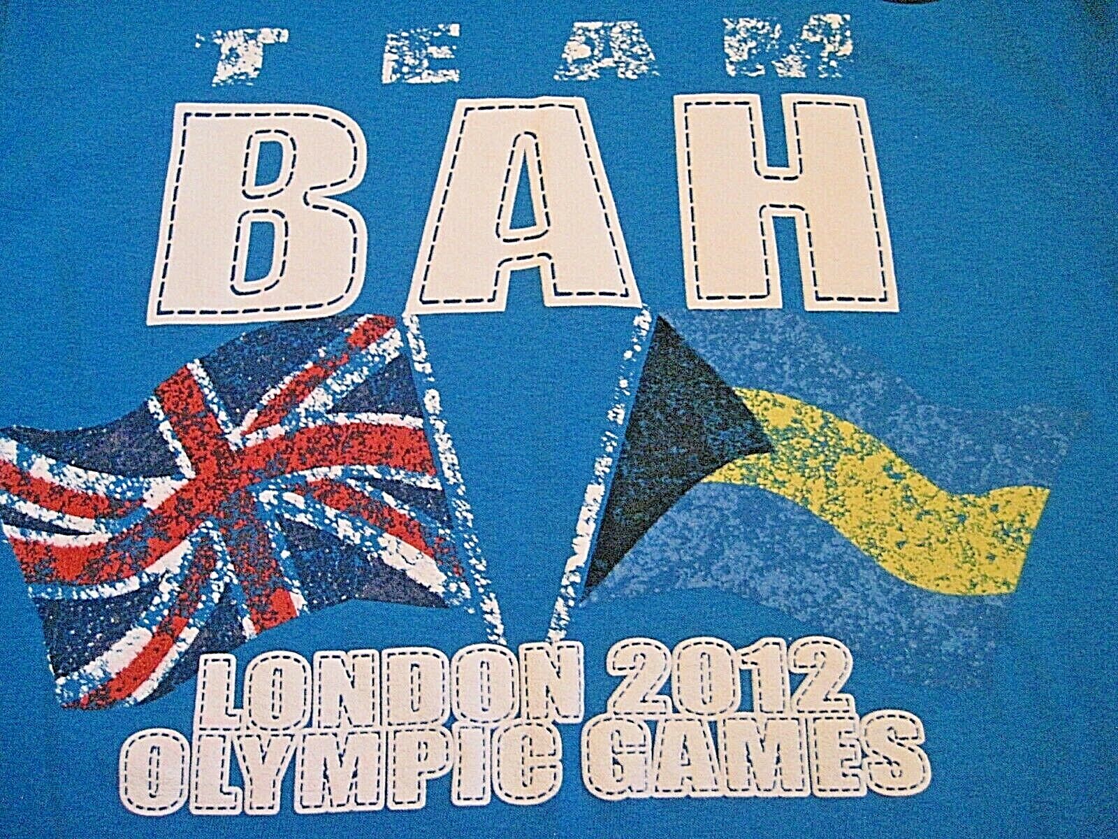 New Old Stock- 2012 LONDON OLYMPIC GAMES TEAM BAHAMAS T-Shirt- Size Medium