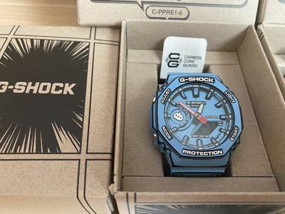 Pre-owned Casio G-shock Ga-2100mng-7ajr Ga-2100mng-2ajr 2set Watch Manga Jpn