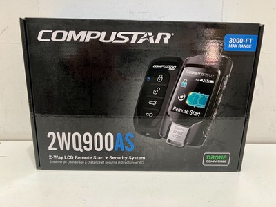 Compustar CS2WQ900-AS 2-Way LCD 3000-FT Max Range Remote Start + Security System