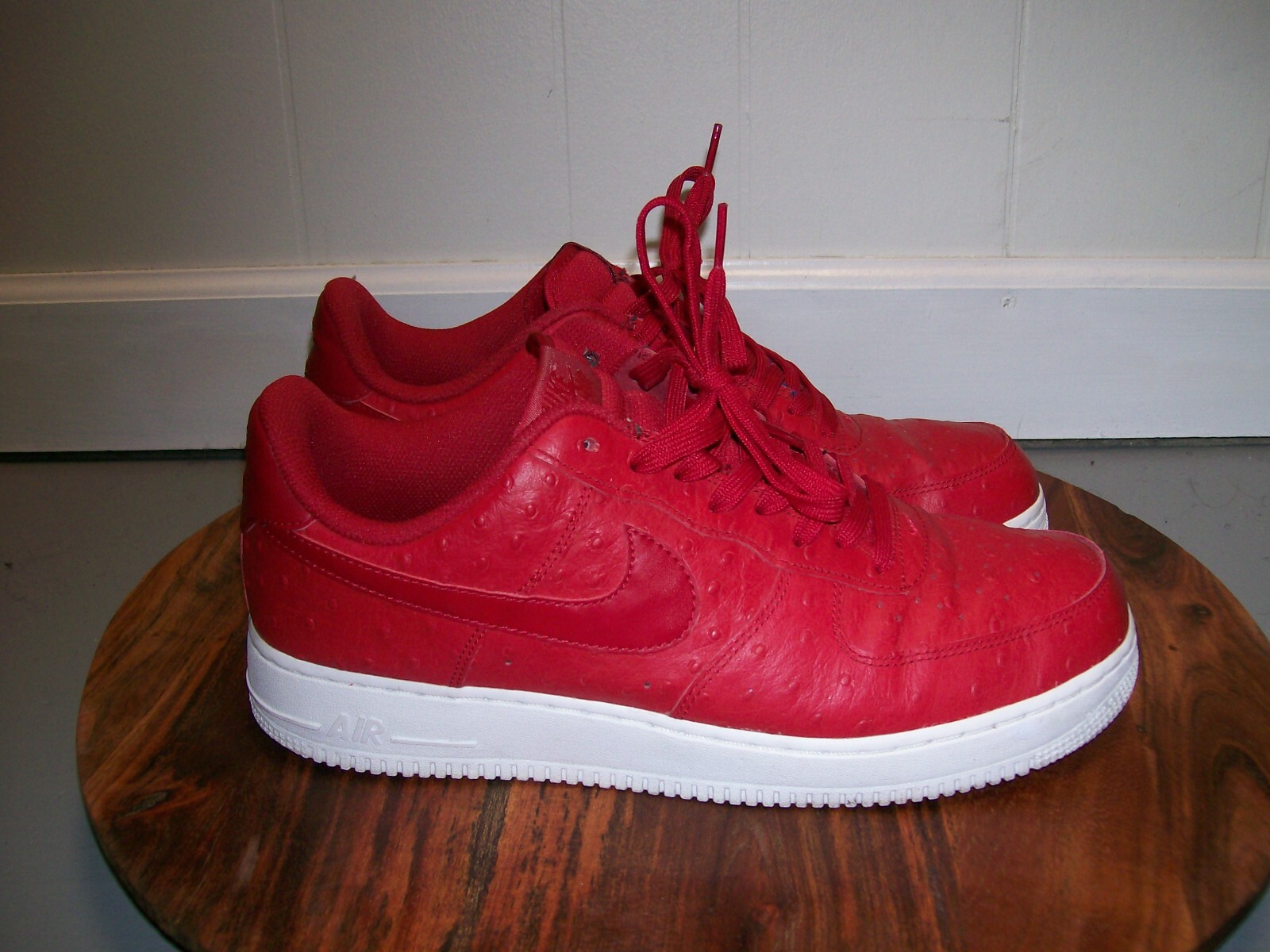 SZ 11.5 NIKE AIR FORCE 1 Low '07 LV8 Ostrich 718152-603 Max SZ 11.5 NIKE AIR FORCE 1 Low '07 LV8 Ostrich 718152-603 Max