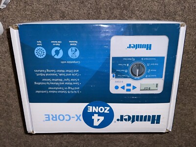 Hunter Sprinkler XC400i X-Core 4-Station Indoor Irrigation Controller Small Gray
