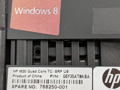 HP t620 Thin Client working (flashed) Windows Embedded 8