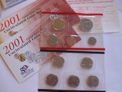 2001 P&D US Mint Set 20 Coin Lot ~ Original Envelope ~ Stock #5360