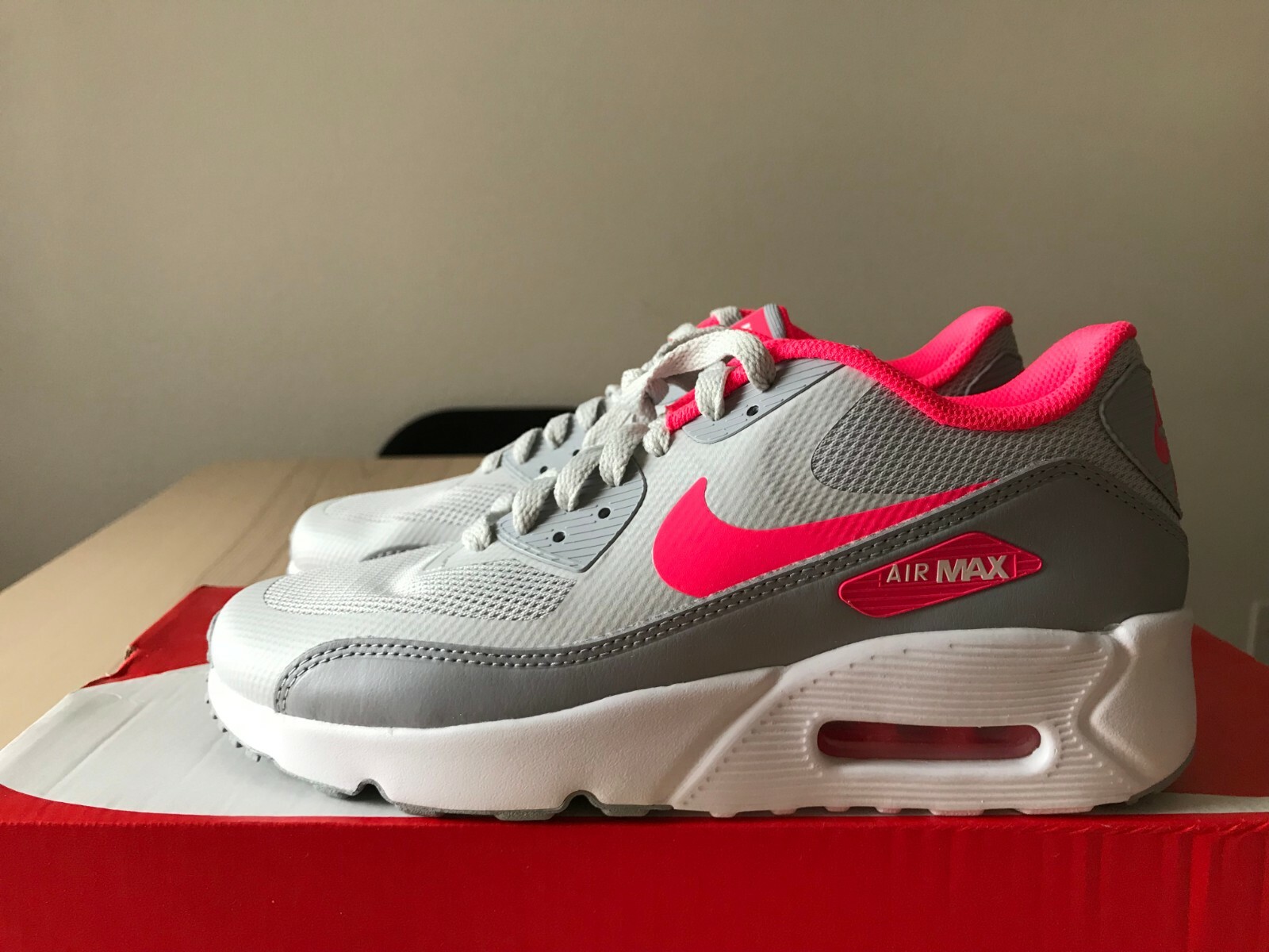 Nike Air Max 90 Ultra 2.0 Essential Triple White Un Independence Day Sz 8 for sale online | eBay