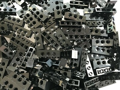 LEGO- NEW-#3701-BLACK-TECHNIC BRICK 1 X 4 WITH HOLES-10 PIECES