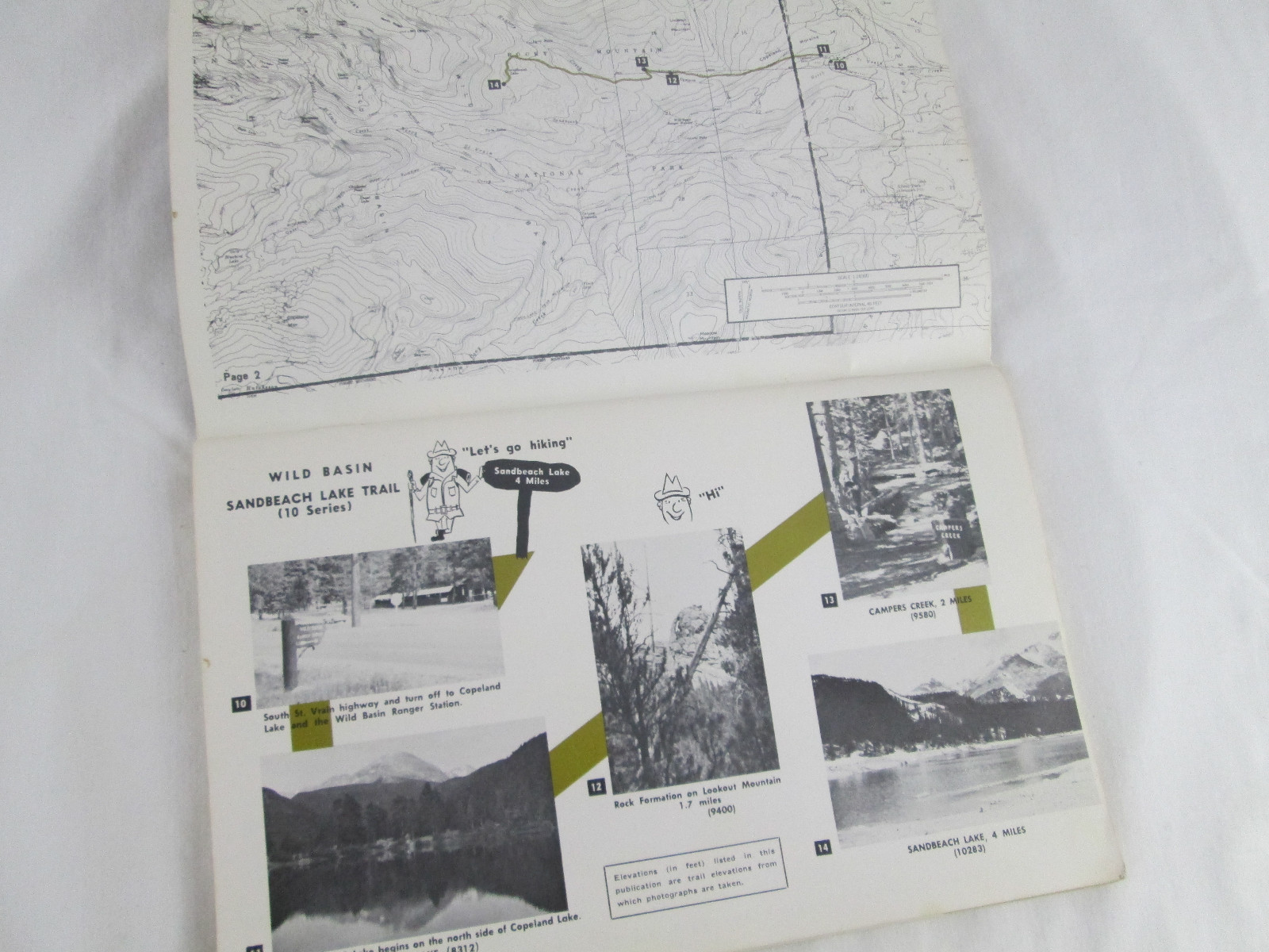 Vintage 1970 Rocky Mountain Trails National Park Guide Photographs Souvenir