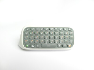 Microsoft Xbox 360 Chatpad Text Pad Gray White Controller Attachment