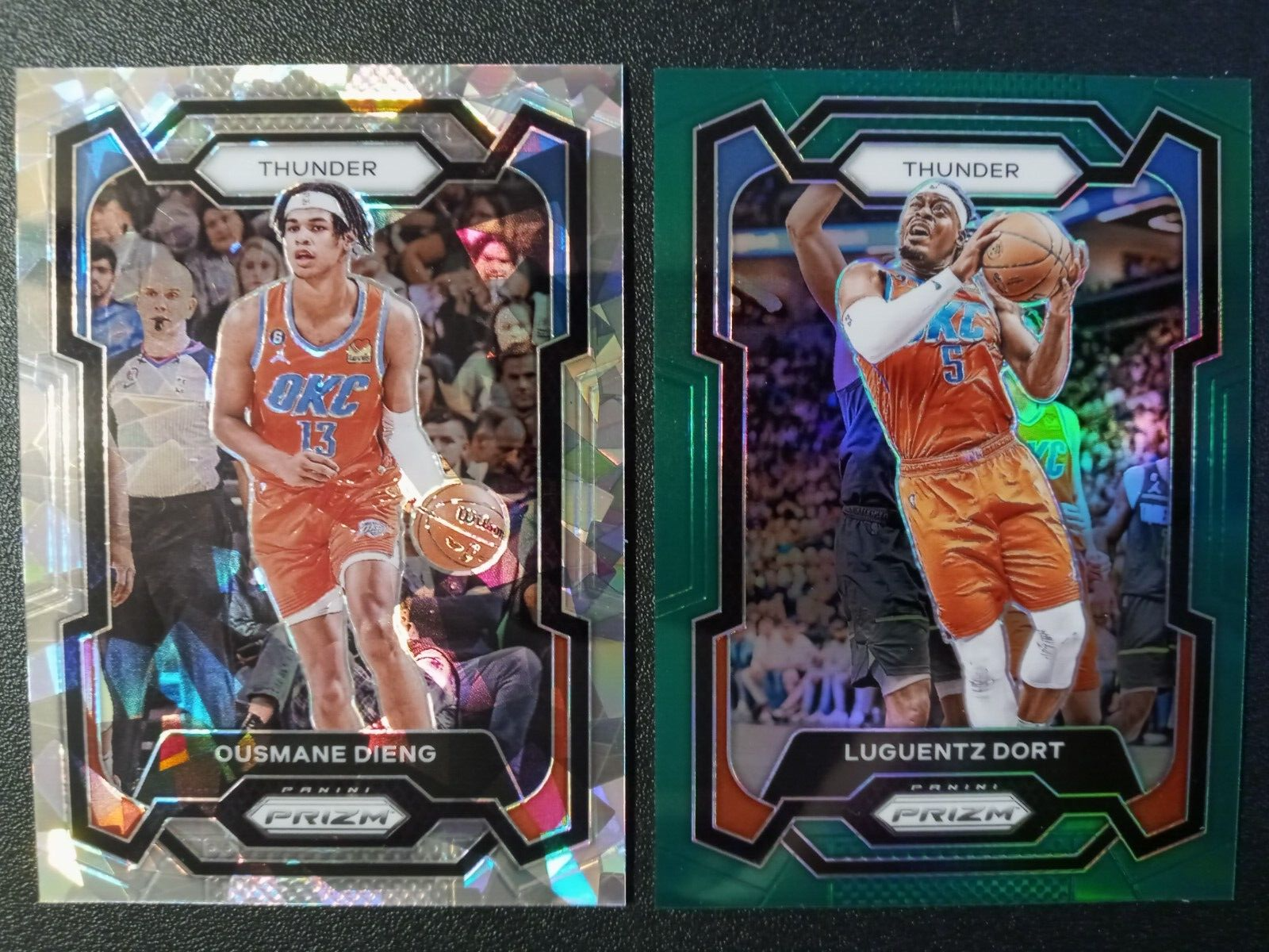 その他 2022 panini instant Bounou True Gem /312 2) 2023-24 Panini Prizm Cracked Ice/Green O. Dieng/L. Dort