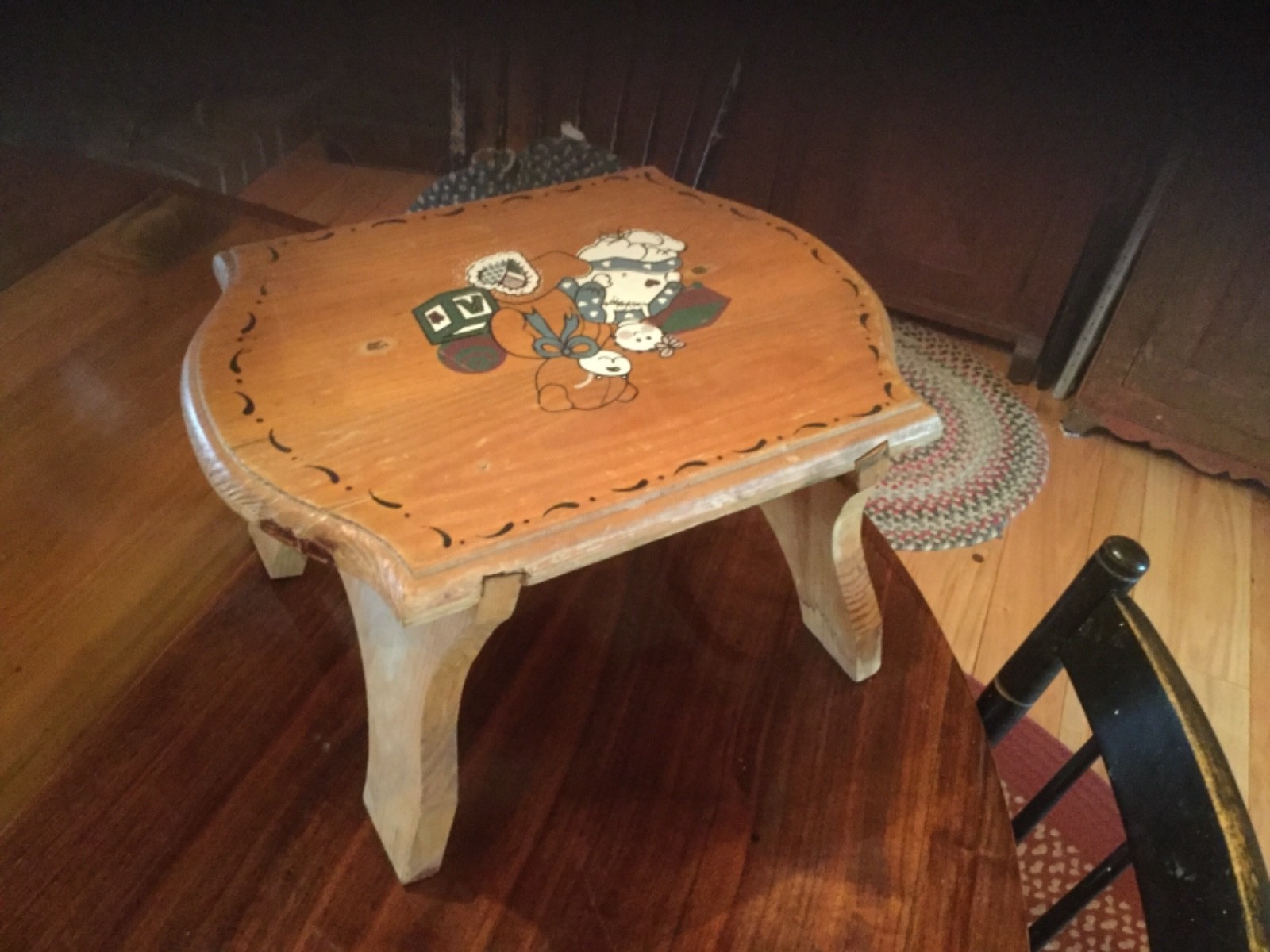 Vintage Distressed Child's Step Stool, Nursery, Baby, Rustic, Farmhouse