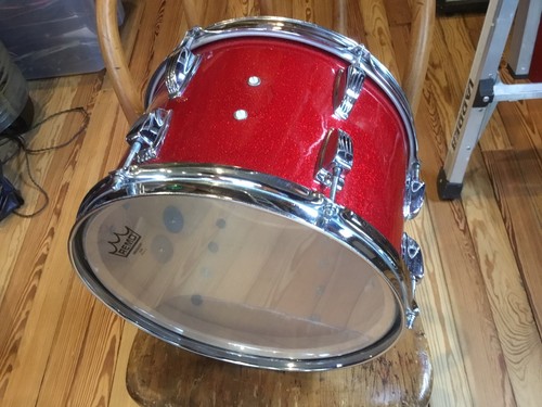1970 Ludwig 13” Red Sparkle Mount tom Tom 70’s 1971 1972