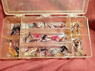 Lot of 50 Old Hand Tied Fishing Lures Flies For Trout or Salmon Fly Fish  Hook