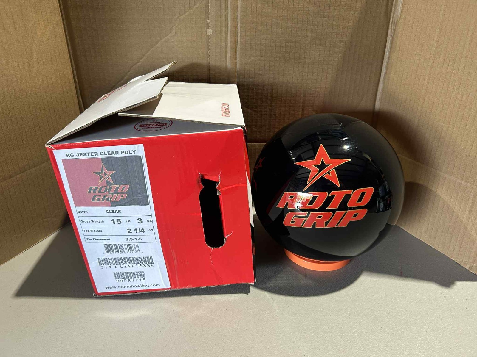 ROTO GRIP Jester Clear Poly 15P 新品未使用 Roto-Grip Jester Clear Polyester Bowling Ball | FREE