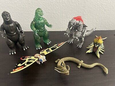 RARE! Lot of SIX Godzilla Mini-Figures (Super7, Playmates, Bandai)