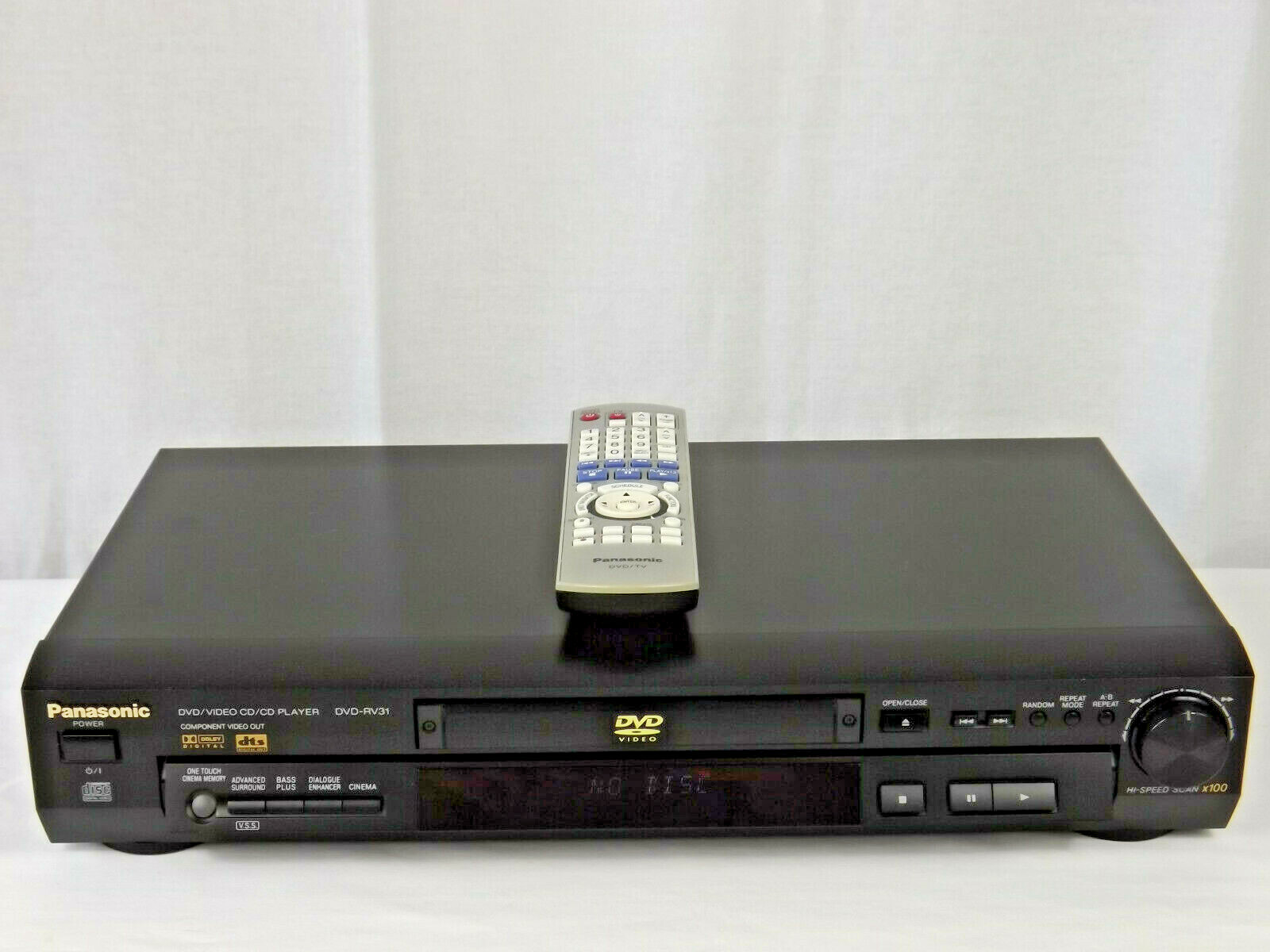 新品未使用 Panasonic パナソニック DVD-RV31-S プレーヤー Panasonic DVD-RV31 DVD Player -No remote- Tested Works