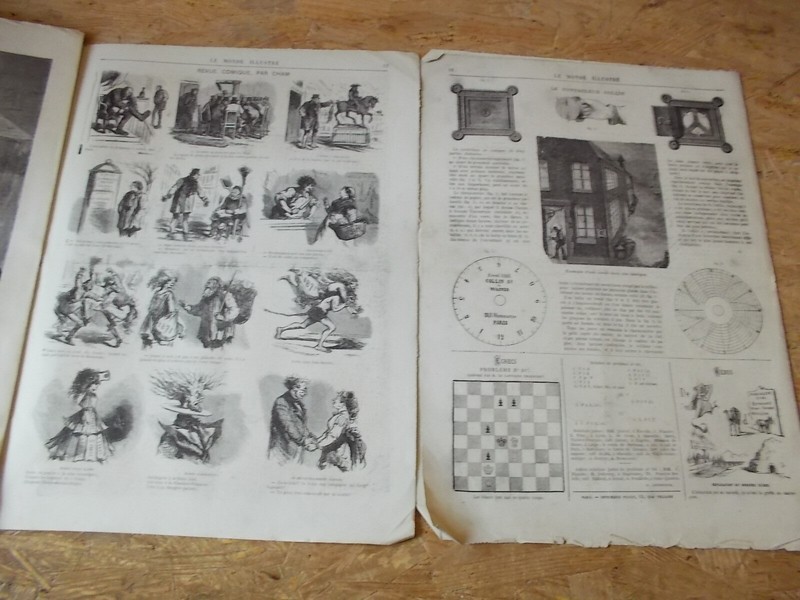 Monde Illustre 1872 769 Paris Mendiants Controleur Collin Cham Chiffart Luini Lo