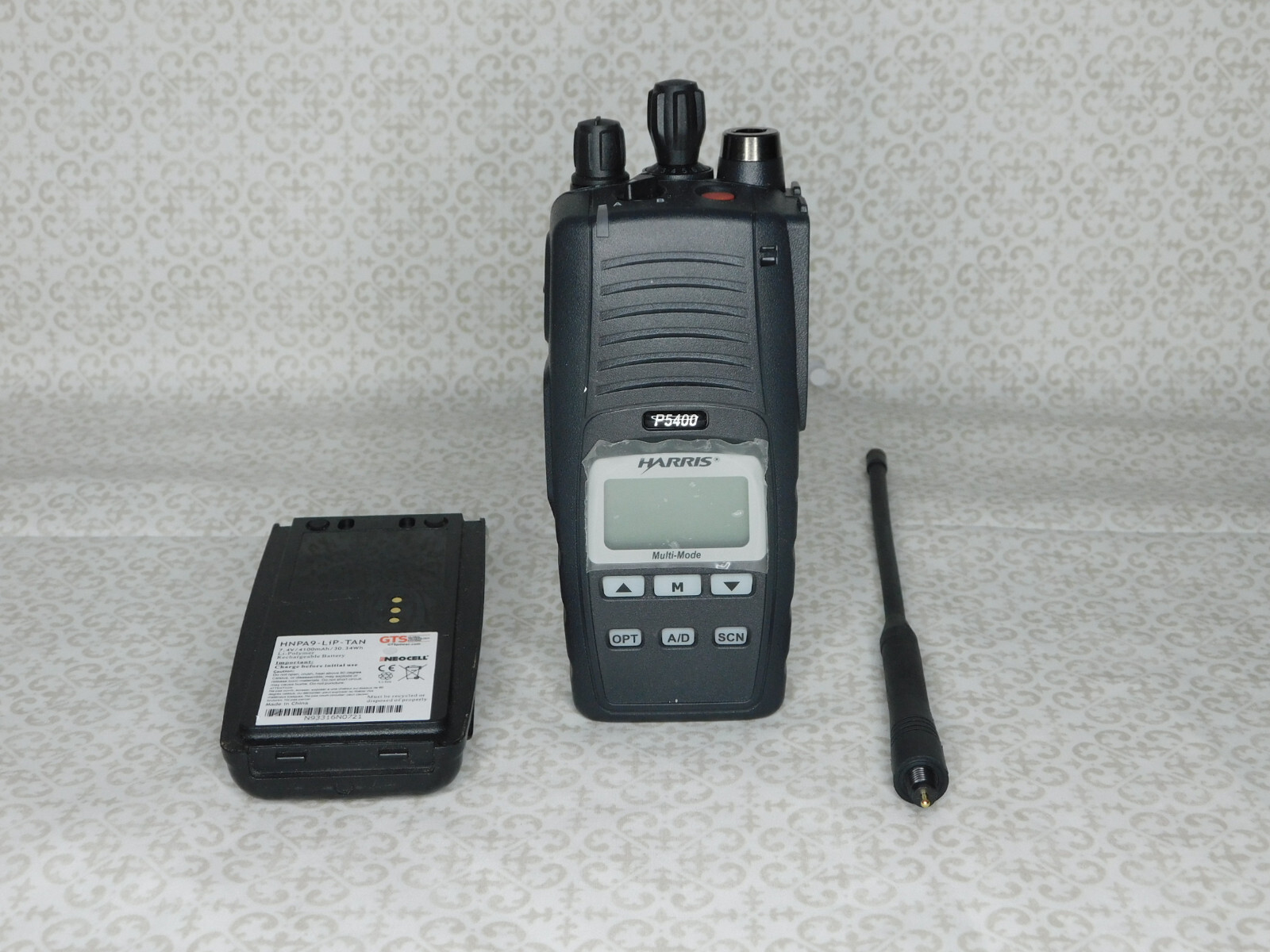 Harris P5400 XG Style VHF P25 digital trunking portable