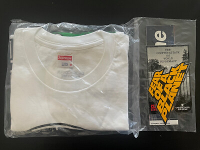 Supreme X Undercover X Public Enemy Terrordome Tee SS18 White Sz M New Rare
