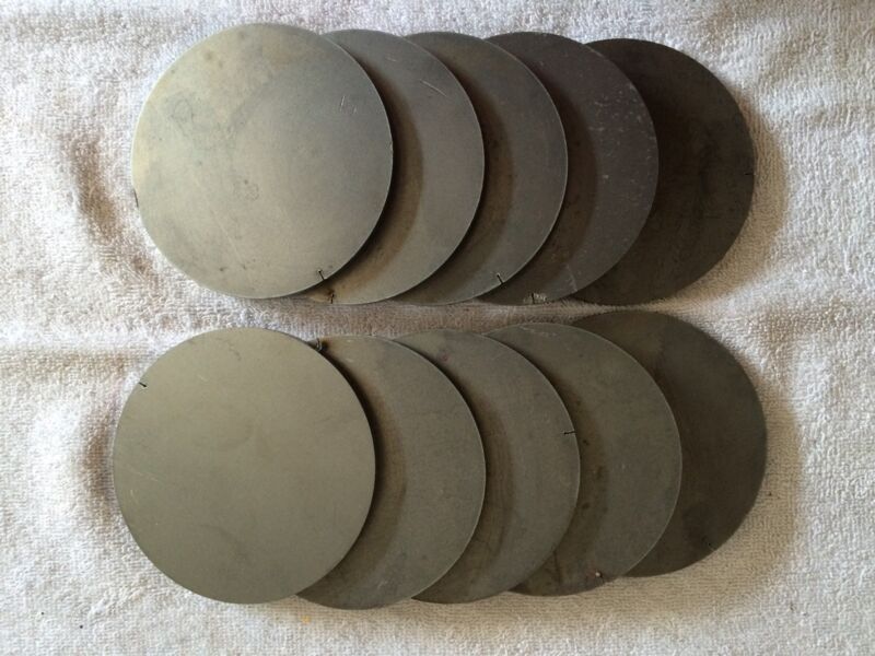 (10)pcs. 1/4 Inch X 3 15/16 Inch Round/Disc Steel Plates A36 Grade