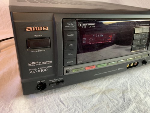 Vintage Aiwa AV-X100 Digital Audio System Video Surround Sound Receiver Tested