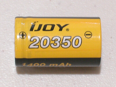 NEW 1 pc  20350 HIGH DRAIN BATTERY 3.7v Rechargeable  Li-ion 1400mAh 20350
