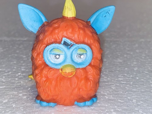 2” Rubber Squishy Furby NOT ELECTRONIC squish Organs Blue