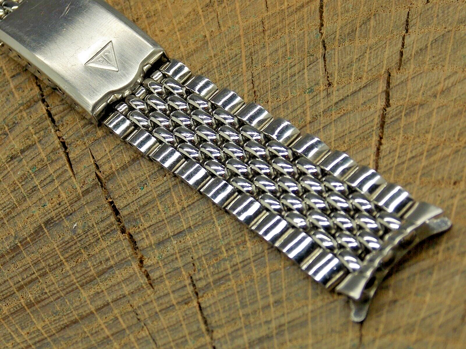 Rare JB Champion Vintage NOS Unused Watch Band 18mm Deployment Beads of Rice Rare JB Champion Vintage NOS Unused Watch Band 18mm Deployment Beads of Rice