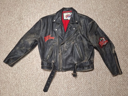 ジャケット・アウター PLANET HOLLYWOOD LEATHER STAJIUM JACKET PATRICK SWAYZE PLANET HOLLYWOOD LEATHER JACKET