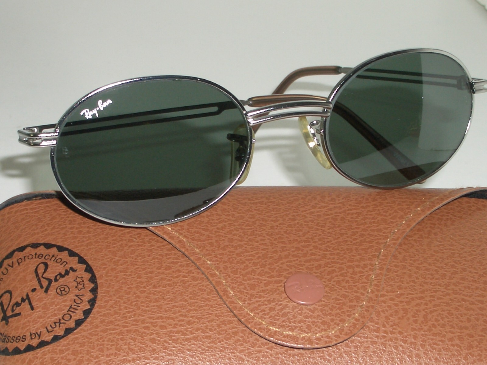 小物 B&L Ray-Ban RB3042 Oval Bronze G15 Italy VTG B&L RAY BAN W2979 MATTE BLACK WOOD GRAIN OVAL G15