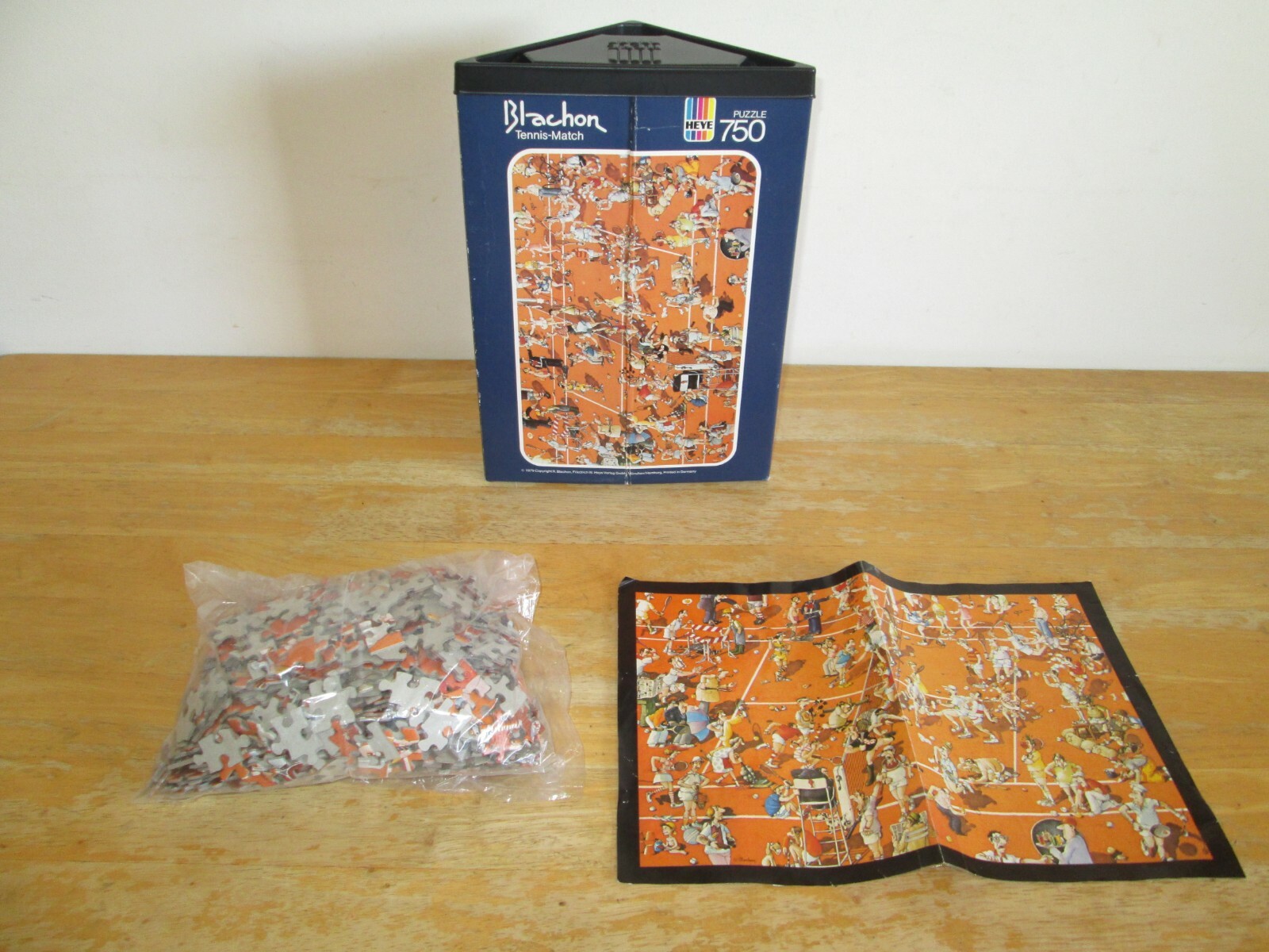 HEYE Puzzle パズル tennis match Blachon Blachon Tennis Match 750 piece puzzle by Heye Complete | eBay