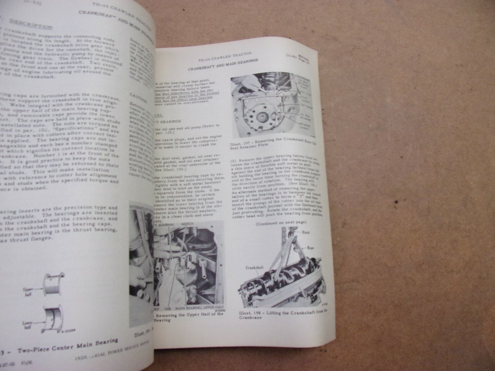 International Crawler Tractor TD-24 Manual Service / Shop Manual