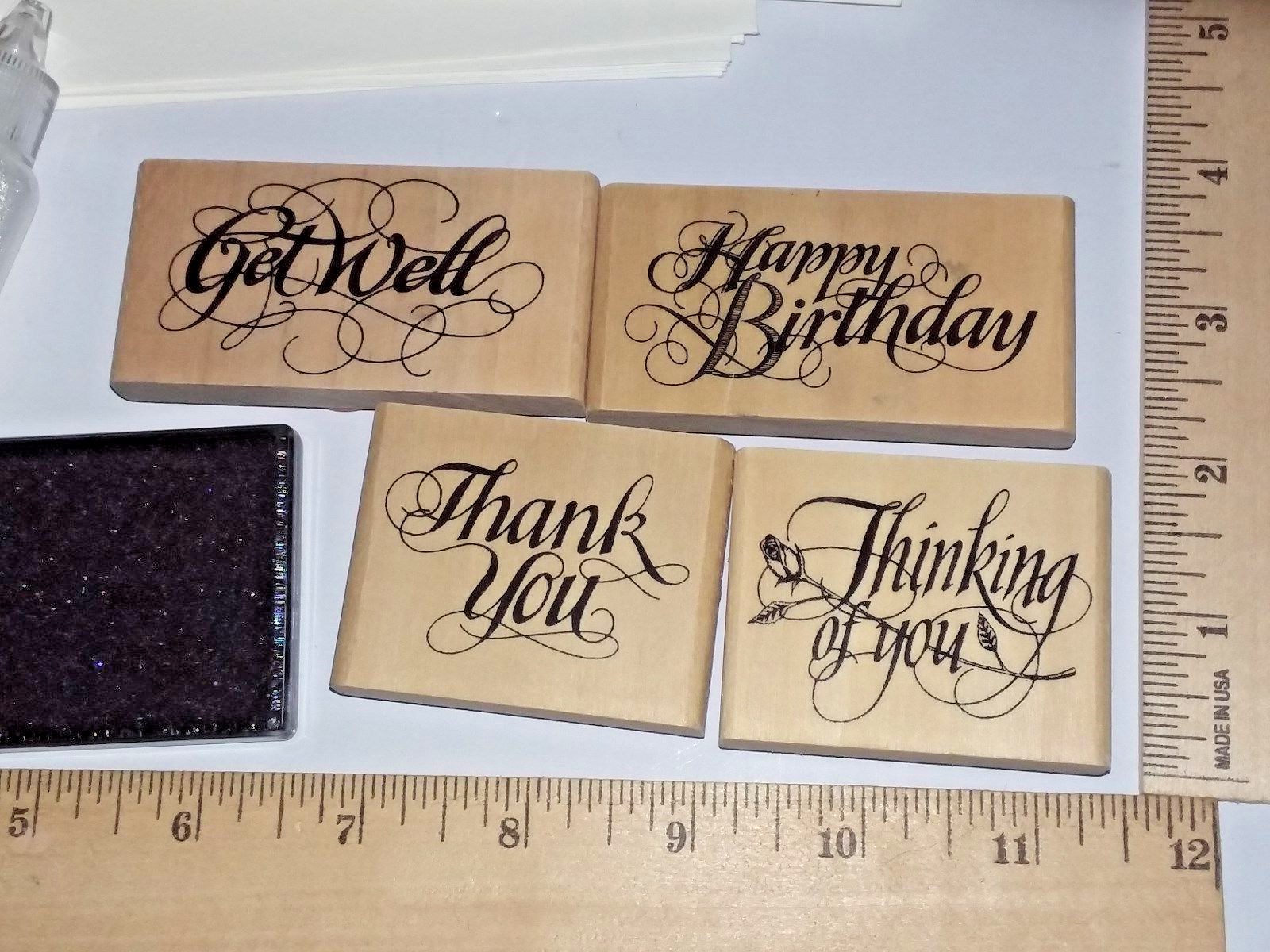 Designs for Creativity Special Occasions Card Box Lot PSX Rubber Stamp Craft Set