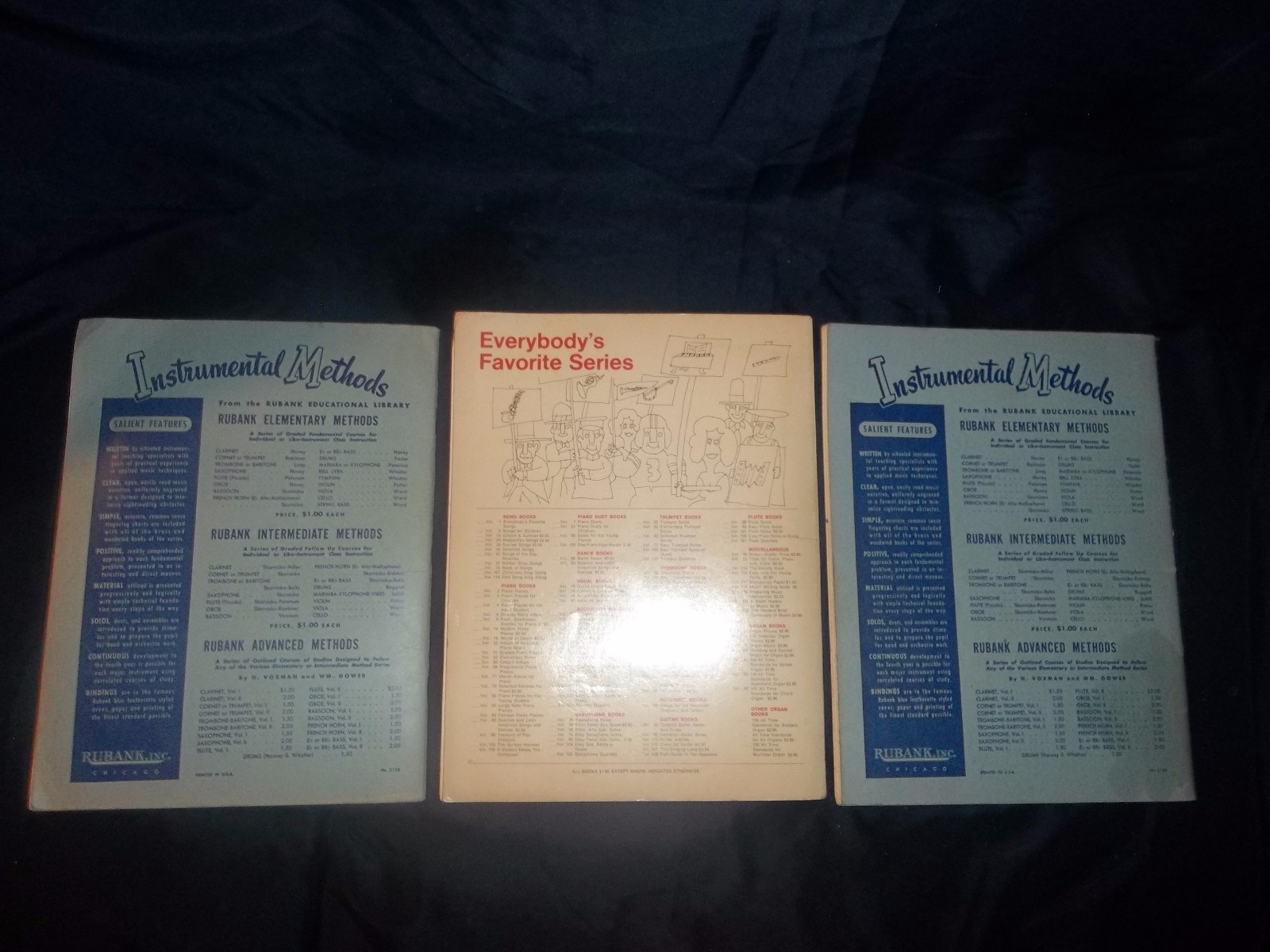 Rubank Elementary & Intermediate Method Flute or Piccolo 1939 & Flute Solo-Bin J